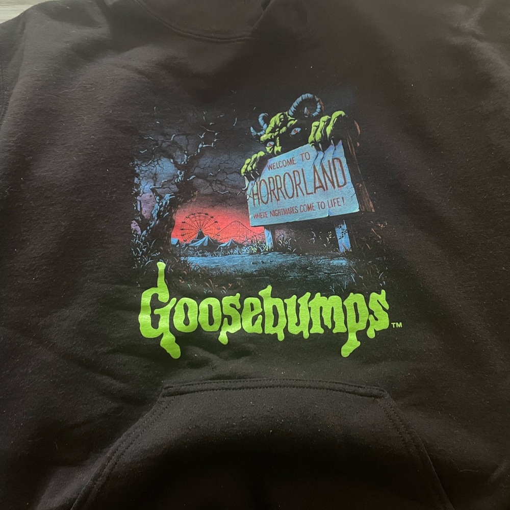 GooseBumps Collector's Edition Black Hoodie Sweater Size Large